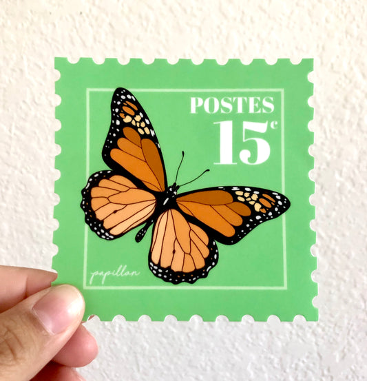 Butterfly Stamp Vinyl Sticker