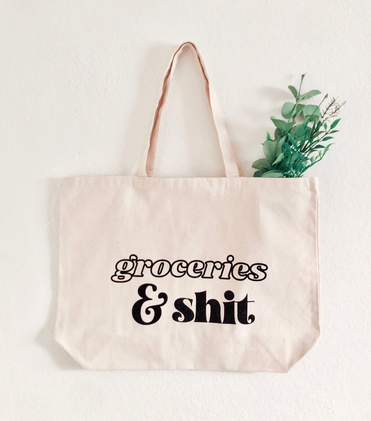 X-Large Groceries & Shit Tote Bag